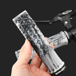 RIDERACE Mountain Bike Handlebar Grips Lock on MTB Folding Bicycle Soft TPR Rubber Non-slip Mixed Color Cycling Handle Bar Grips