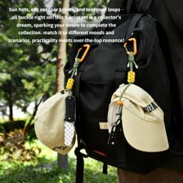 Quick-Release Paracord Water Bottle Hang Buckle Carabiner Portable EDC Clip Multifunctional Hook for Outdoor Hiking Backpack