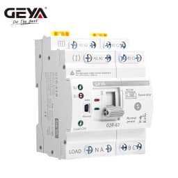 GEYA G2R ATS Automatic Transfer Switch 220V 230V Din Rail Dual Power Electrical Selector Switches Uninterrupted Power 63A 110V