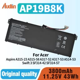 AP19B8K AP19B5K Laptop Battery for Acer Swift 3 SF314-42 SF314-57 Aspire A315-23 A315-58 A317-52 A317-53 TMP214-51 TMP214-52