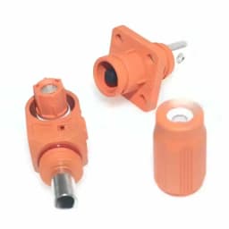 350A Single Core Energy Storage Connector 60-450A Copper Busbar Thread High Curren Terminal Block Wall Mounted Power Output Plug