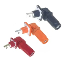 350A Single Core Energy Storage Connector 60-450A Copper Busbar Thread High Curren Terminal Block Wall Mounted Power Output Plug
