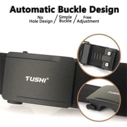 TUSHI New Hard Tactical Belt for Men Metal Automatic Buckle IPSC Gun Belt Nylon Military Belt Outdoor EDC Sports Girdle Male