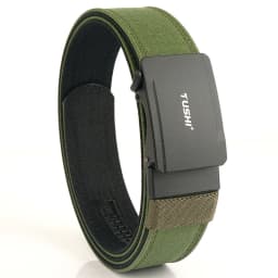 TUSHI New Hard Tactical Belt for Men Metal Automatic Buckle IPSC Gun Belt Nylon Military Belt Outdoor EDC Sports Girdle Male