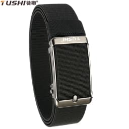 TUSHI Men's Belt Fashion Casual Elastic Belt Outdoor Sports Lady Tactical Belt Strap Climbing Belt With Pants Jeans Neutral Belt