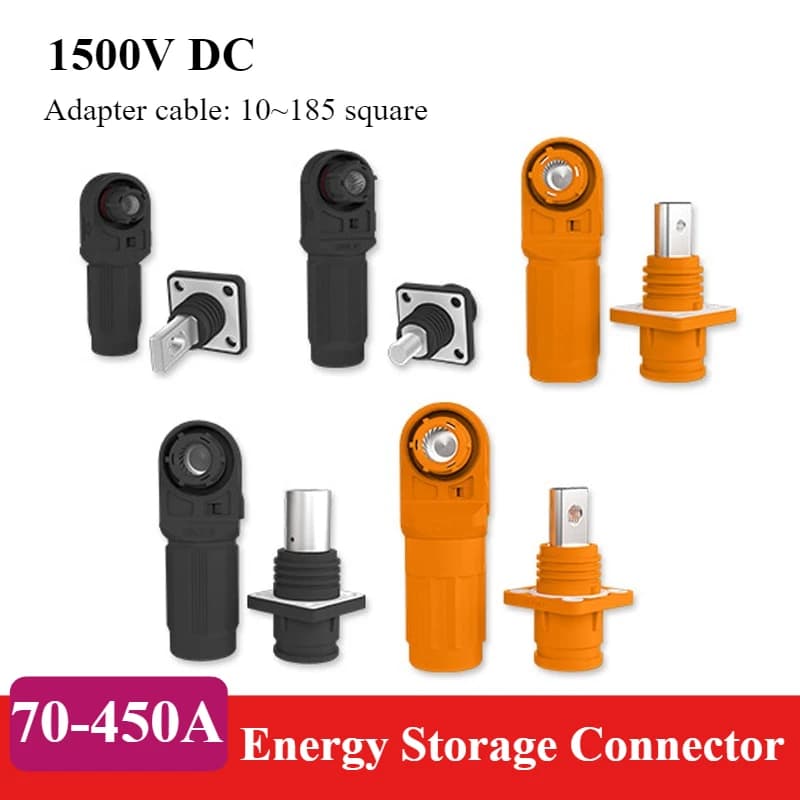 120A Energy Storage Connector Single Core High Current 450A Power Terminal Wall Mounted Power Output Connector 200A Plug Socket