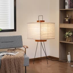Noguchi Akari Rice Paper Floor Light Japanese Table Desk Lamp with E27 Bulb