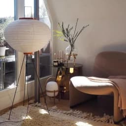 Noguchi Akari Rice Paper Floor Light Japanese Table Desk Lamp with E27 Bulb