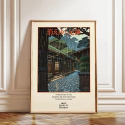 Retro Japanese Landscape Canvas Printing Asian Art Railway Wall Art Poster Modern Living Room Bedroom Bathroom Home Decor