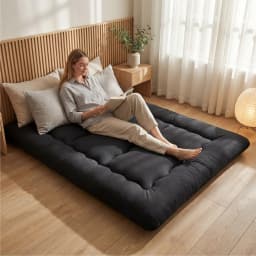 MCQ 4 Inch Japanese Floor Mattress Foldable Futon Mattress with Removable Washable Cover Soft Bed Topper Home Bedroom Furniture
