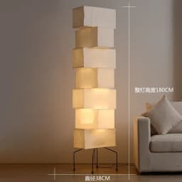 Akari Noguchi Lamp Yong Floor Lamp Japanese Designer LED Rice Paper Lantern Bedside Study Hotel Art Decor Standing Lamp