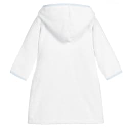 Ruffkids 100% Cotton BathRobe Boys Girls Robe Pajamas Sleepwear With Belt White Pijamas Long Sleeve Hooded Bath Towels Kids Pjs