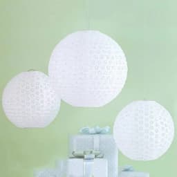 10/15/20/25/30/35/40cm White Hollow Round Paper Lantern Ball Festival Supplies Chinese Paper Lantern Wedding Party Decoration
