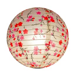 1pc 40cm 16" Plum Blossom Blue Porcelain Bamboo Printed Chinese Round Paper Lantern Wedding Xmas Party Decor Hanging Paper Ball