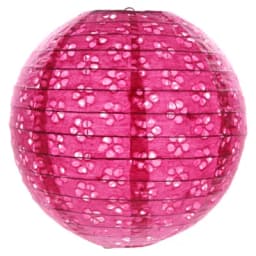 1pc 40cm 16" Plum Blossom Blue Porcelain Bamboo Printed Chinese Round Paper Lantern Wedding Xmas Party Decor Hanging Paper Ball