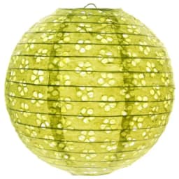 1pc 40cm 16" Plum Blossom Blue Porcelain Bamboo Printed Chinese Round Paper Lantern Wedding Xmas Party Decor Hanging Paper Ball