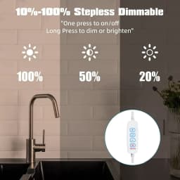 LED Light Under Cabinet Lights 5V2A USB Plug 3Colors Dimmable Magnetic LED Night Light Kitchen Bedroom Lighting 30/40/50cm Nigh