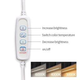 LED Light Under Cabinet Lights 5V2A USB Plug 3Colors Dimmable Magnetic LED Night Light Kitchen Bedroom Lighting 30/40/50cm Nigh
