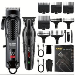 Hiena 212 Professional Hair Cutter Mans Hair Clipper Set Metal Electric Cordless Hair Trimmer for Barber LCD Display Hair Cutt