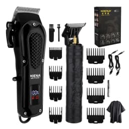 Hiena 212 Professional Hair Cutter Mans Hair Clipper Set Metal Electric Cordless Hair Trimmer for Barber LCD Display Hair Cutt