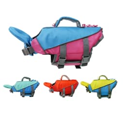 Dogs Life Jackets Pets Life Vest with Removable Neck Float Buoyancy for Cats Dog Swimming Boating Ripstop Pets Safety Swimsuit