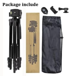 NA-3120 Phone Tripod Stand 40inch Universal Photography for Gopro iPhone Samsung Xiaomi Huawei iPhone Aluminum Travel Tripode