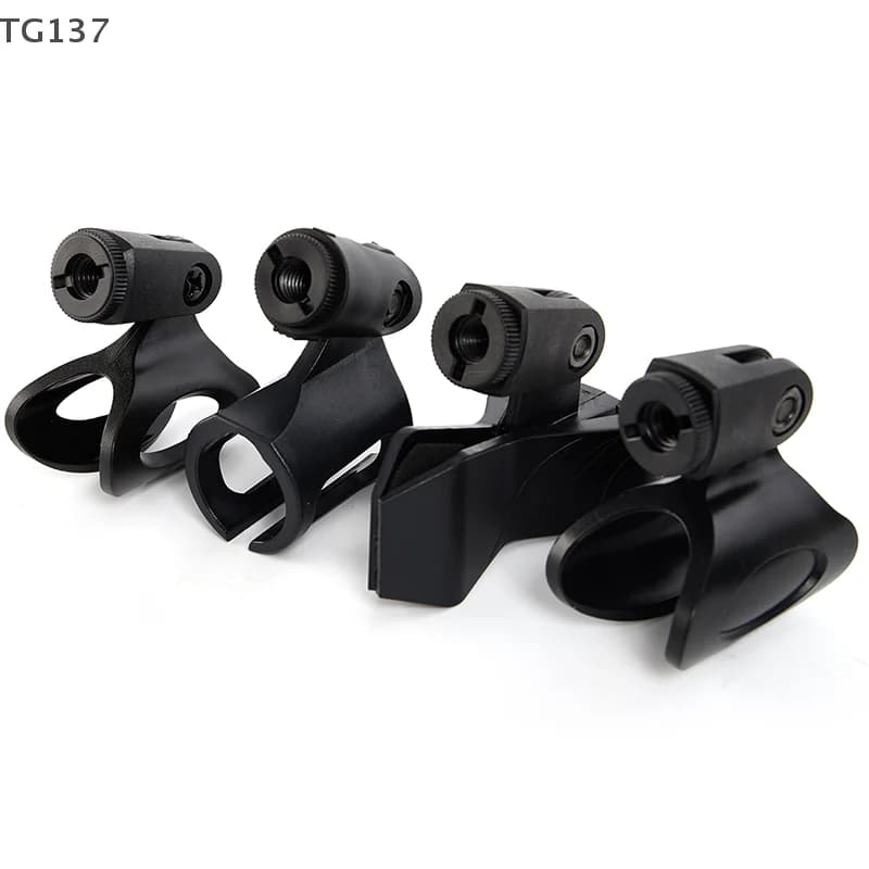 Portable Microphone Holder Adjustable Stretchable Durable Multifunction Practical Universal Stage Use Clip Stand Rotatable