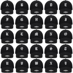 Old English Letter A-Z Embroider Baseball Cap For Men Womne High Quality Soft Cotton Fashion Team Sport Visors Snapback Caps