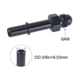 Quick Connect 6AN/8AN AN6/AN8 AN-6/AN-8 Male To 3/8" ,5/16" Quick Disconnect Male Push On EFI Fitting Adapter Aluminum