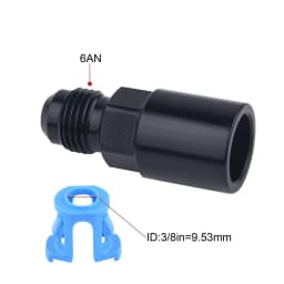 Quick Connect 6AN/8AN AN6/AN8 AN-6/AN-8 Male To 3/8" ,5/16" Quick Disconnect Male Push On EFI Fitting Adapter Aluminum