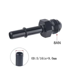 Quick Connect 6AN/8AN AN6/AN8 AN-6/AN-8 Male To 3/8" ,5/16" Quick Disconnect Male Push On EFI Fitting Adapter Aluminum