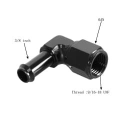 Quick Connect 6AN/8AN AN6/AN8 AN-6/AN-8 Male To 3/8" ,5/16" Quick Disconnect Male Push On EFI Fitting Adapter Aluminum