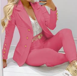 Women's Autumn Clothes Two Piece Set Female Coats and Pants Fashion Versatile Casual Long Sleeve Jacket and Trousers Suit 2023