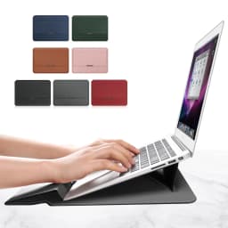 for Lenovo IdeaPad Flex 5 14inch Laptop Sleeve PULeather Magnetic Flip Case Foldable Stand Wrist Pad Charger Bag Cable Belt