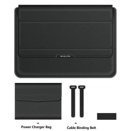 for Lenovo IdeaPad Flex 5 14inch Laptop Sleeve PULeather Magnetic Flip Case Foldable Stand Wrist Pad Charger Bag Cable Belt