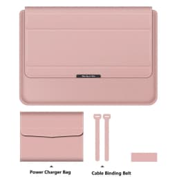 for Lenovo IdeaPad Flex 5 14inch Laptop Sleeve PULeather Magnetic Flip Case Foldable Stand Wrist Pad Charger Bag Cable Belt