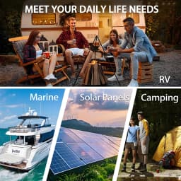Qidianfy 24V 100Ah LiFePO4 Battery Built-in 100A BMS 2560Wh Deep Cycles Rechargeable Lithium Battery for RV Camping Home Backup Power Solar Off-Grid