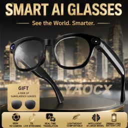NEW CY03 Smart Glasses 800W HD Camera Intelligent AI Large Model Audio&Video Online Audio Call Translation Smart Touch Glasses