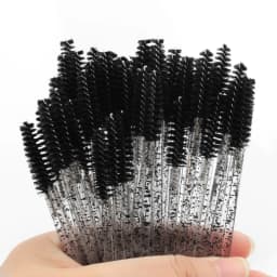 New 5/25/50Pcs Wholesale Crystal Eyelashes Brush Applicator Eyelash Brushes Plastic Mascara Wand Lashes Extension Makeup Beauty