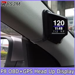 OBD2+GPS HUD P8 Speedometer On-board Computer Head Up Display Car Tachometer RPM Turbo BOOST Oil Pressure RPM Water Temp