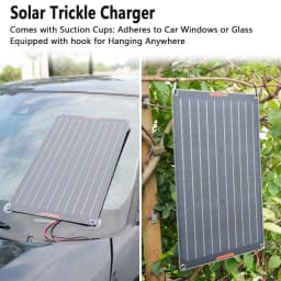 MHPOWOS Waterproof 30W 12V Solar Battery Charger & Maintainer 12 Volt Solar Panel Trickle Charging Kits for Car Boat Marine RV