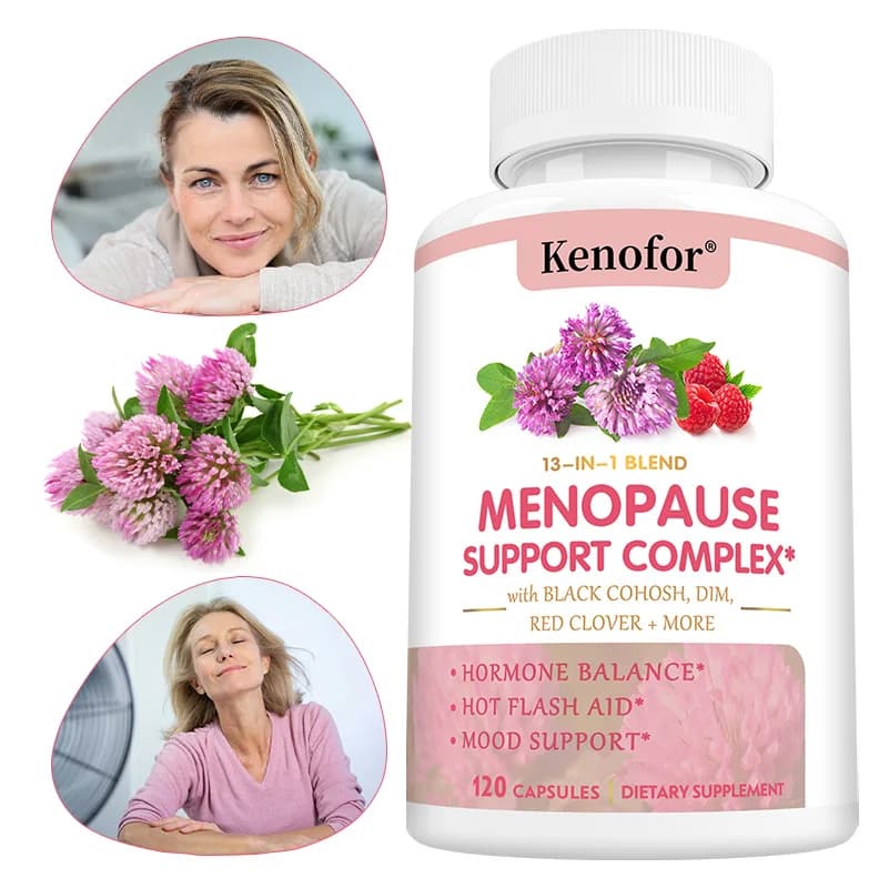 Kenofor Women's Menopause Supplement Capsules, Improves Mood, Supports Weight Management, Boosts Metabolism, Antioxidant