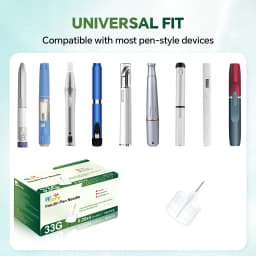 33G 4mm Insulin Pen Needles 10/30/100 Painless Sterile Pen Tips for Diabetic Insulin Peptide Injection Pen, Eyelid Tattoo Needle