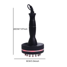 Electric Meridian Massage Brush Portable Warm Body Massager for Neck Shoulder Back Legs and Abdomen