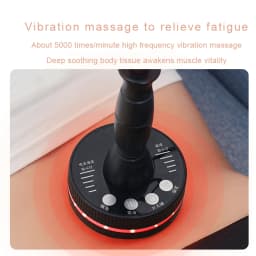 Electric Meridian Massage Brush Portable Warm Body Massager for Neck Shoulder Back Legs and Abdomen