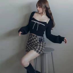 Sexy Knitted Top And Bottoms Set Pure Desirable Trend Hot Girl Style Two Piece Suite for Women Spring Season Ladies Fashion
