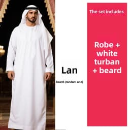 Aladdin Bow down to Rich Costume Halloween Birthday Party Wedding Funny Outfit Stage Props Polyester Fiber Elastic Fiber