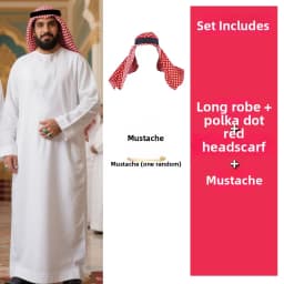 Aladdin Bow down to Rich Costume Halloween Birthday Party Wedding Funny Outfit Stage Props Polyester Fiber Elastic Fiber