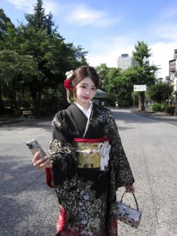New Improved Sakura Girl Kimono Personal Fashion Sweet Cool Girl Art Photography Black Gang Princess Kimono Stage Costume