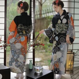 New Improved Sakura Girl Kimono Personal Fashion Sweet Cool Girl Art Photography Black Gang Princess Kimono Stage Costume